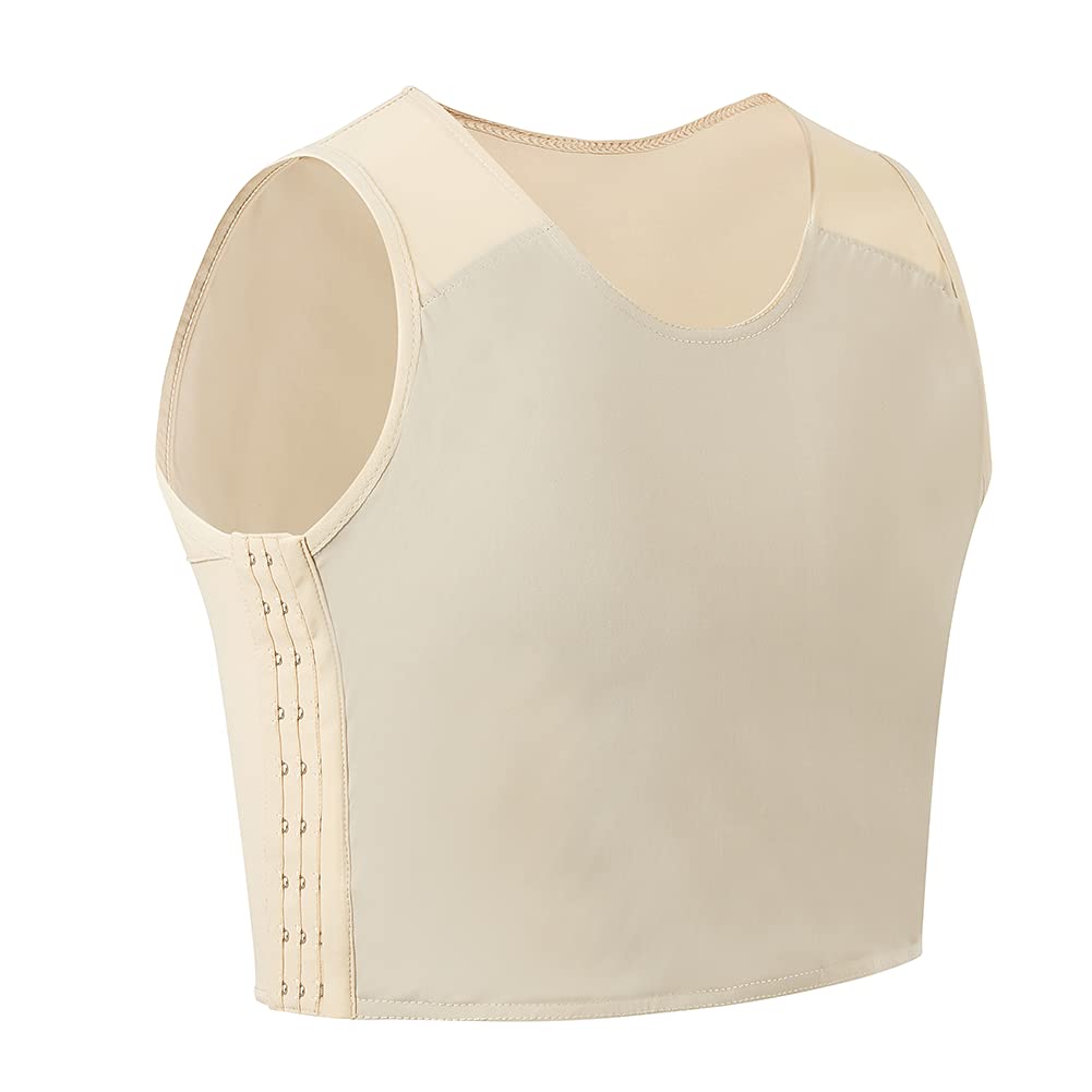 IdtswchChest Binder Trans Binder for Women Transgender Breast Binder FTM Zip Up Bra Tank Top