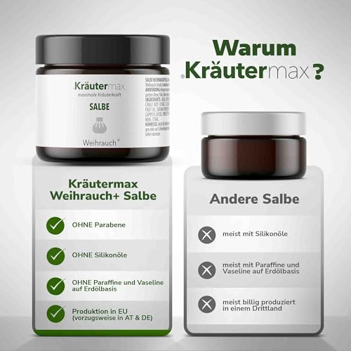 Weihrauchsalbe Kräutermax – Hochdosierte Creme mit Boswellia 100 ml