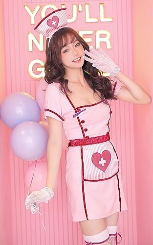 [Malymoon] ナース 看護師 nurse ケープ 看護婦 コスプレ衣装 ハロウィン コスプレ コスチューム 衣装 仮装 マリームーン 7点セット【7422】 詳細画像2