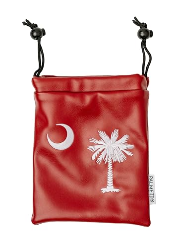 South Carolina Palmetto Garnet Golf Valuables Pouch