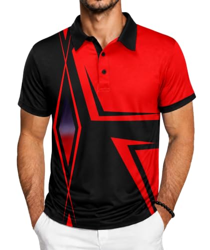 Image of ZITY Golf Polo Shirts for Men Short Sleeve UPF 50+ Athletic Tennis T-Shirt