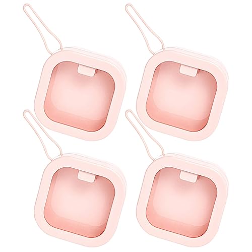 ULTECHNOVO 4 cajas portagomas para el pelo de material organizador para accesorios de tocador, contenedor para pinzas y objetos pequeños, adecuado para compartimentos de almacenamiento y armarios