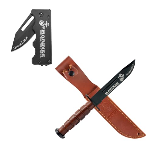 Military Gift Shop USMC Knife Bundle: Versatile 2.75