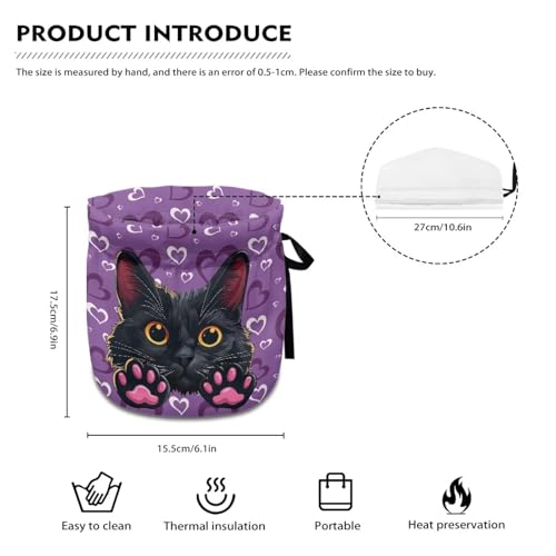 Image of Cats Paws Insulated Dustproof Kitchen Tea Pot Dust Cover Breakfast Warmer Tea Cozies with Drawstring for Home Kitchen Table Decoration
