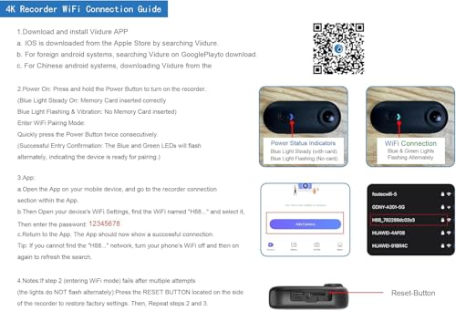 H8 4K Thumb Action Camera 64G, Mini Body Cameras, Wearable Pocket Vlogging Camera, Multiple Accessory Mount Anywhere Small Portable Hands-Free Helmet Cam for Work, Cycling, Travel, Pet Walking (Black