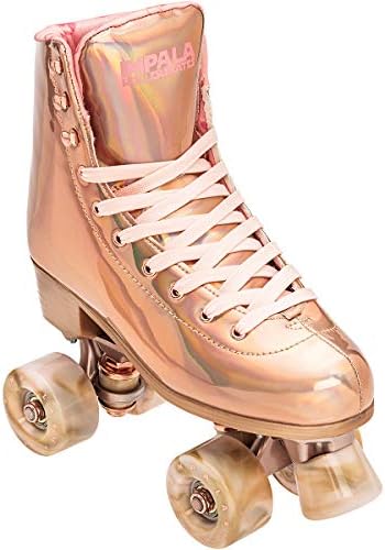 Impala Rollerskates Girl's Impala Quad Skate (Big Kid/Adult) Marawa Rose Gold 8 (US Men's 6, Women's 8) M
