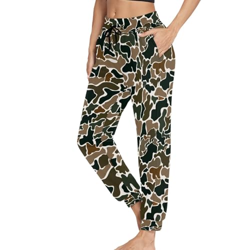 Camo Sweatpants Men Duck Exercise Drawstring Camoflash Pants for Men Relaxed Fit Stretch Casual Army Fatigue Pants Camouflage4