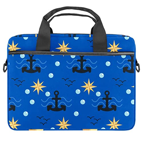 Bolsa protectora de tablet y ordenador portatil 14.5 pulgadas con correa bandolera azul