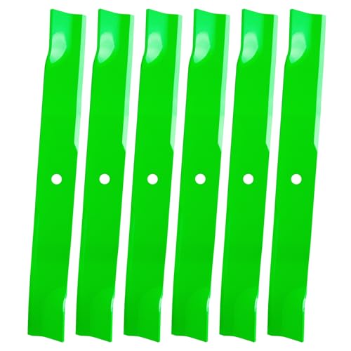 JYLEYJ 61 Inch Mower Blades 438-0002-00 438-0002-KT Fit for Spartan 61 SRT 61 RT HD 61 RZ Pro 61 RZ 61 KG 61 Mower Deck Mulching Blades (6 Pack)