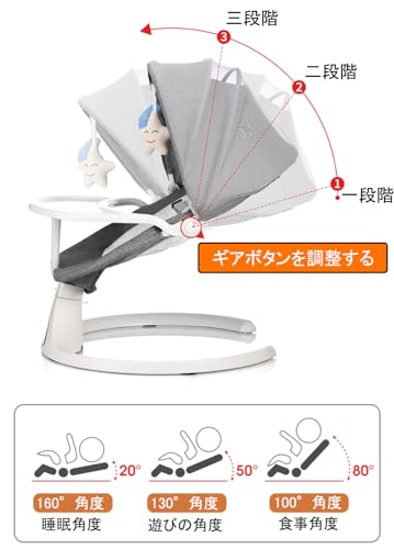 Brotish ベビーバウンサー ベビーラック 電動 FW030-D5 の商品画像 3