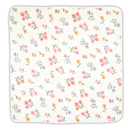 Image of Stephan Baby Hooded Towel - Playful and Soft 100% Cotton Velour Terry Cloth, 29 inch Square, Floral