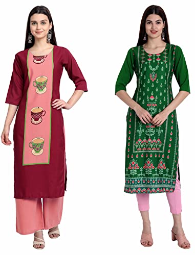 Image of Women's Crepe Straight Kurta