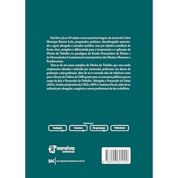 Capa do livro Curso de Direito do Trabalho - 16ª edição 2024