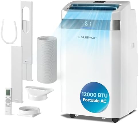 HAUSHOF 12000 BTU Portable Air Conditioners, Portable AC with Coo...