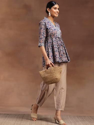 Image of Libas Printed Cotton A-Line Kurti