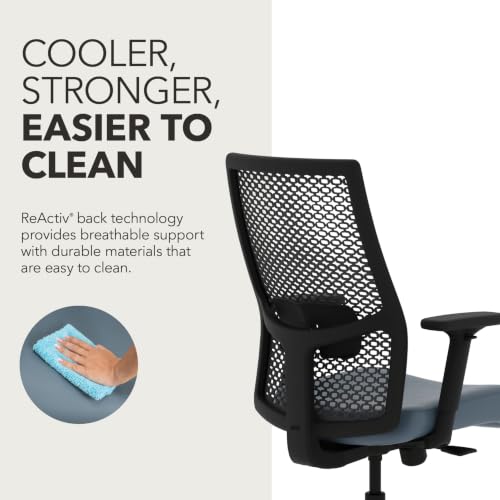 Image of HON Ignition 2.0 ReActiv Ergonomic Office Chair, Lumbar Support, Nimbus