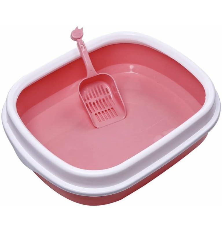 PSK PET MART Cat Litter Tray with Rim, 20", Prevent Throwing of cat Litter, Durable, Lightweight, Easy to use and Reduces Odor, Perfect Starter for Toilet Training Your Kitten, Mocha (B0C8B5N9LY) Amazon Price History, Amazon Price Tracker