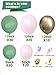 126PCS Sage Olive Green Pink Gold Safari Jungle Balloons Balloon Garland Arch Kit, Safari Jungle Theme Birthday Baby Bridal Shower Party Decorations Supplies for Boy
