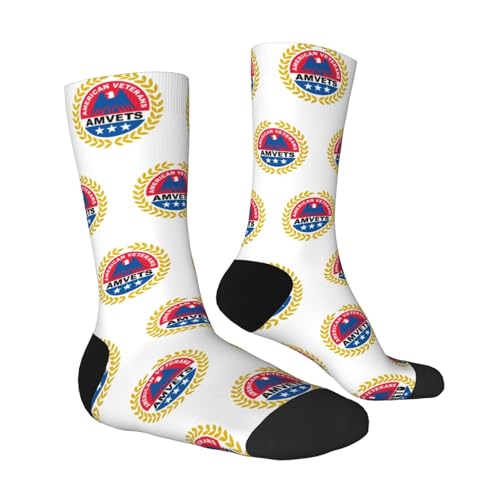 AMVETS Adult Cotton Crew Socks Men Sock Casual Socks Women Sock3