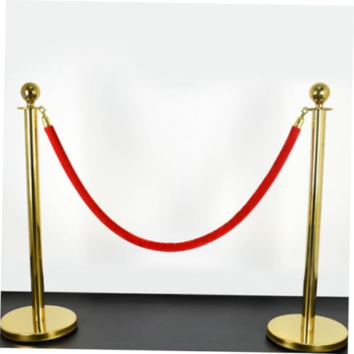 Cordes de guidage velours rouge haut de gamme avec crochets de fixation robustes