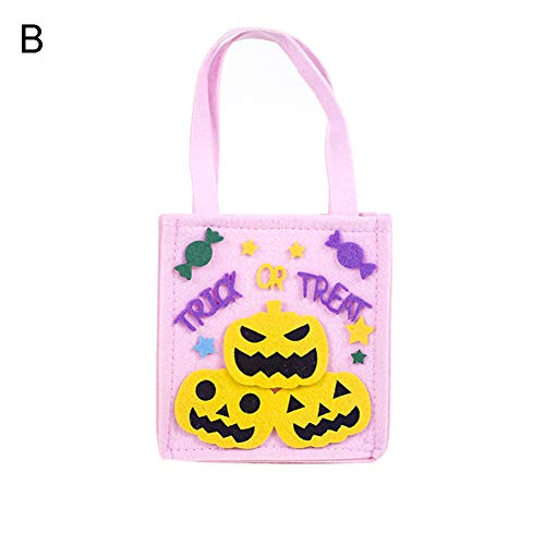 Fattigger [Halloween Decoraciones - Halloween Calabaza Candy Tote no Tejido Decorativo, Amarillo, HY