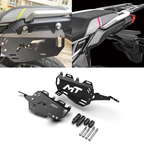 for 450MT 450mt Ibex 450 2024 2025 2026 Accessories Bag Bracket Luggage Rack Extension Side Bag Rack Rear Tail Rack Rear Saddle Bag Bracket Installation Side Box Bracket mounting seat (Black)