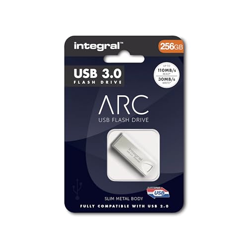 Image of Integral 256GB USB Memory 3.0 Flash Drive Fusion Metal Casing up to 110MB /s