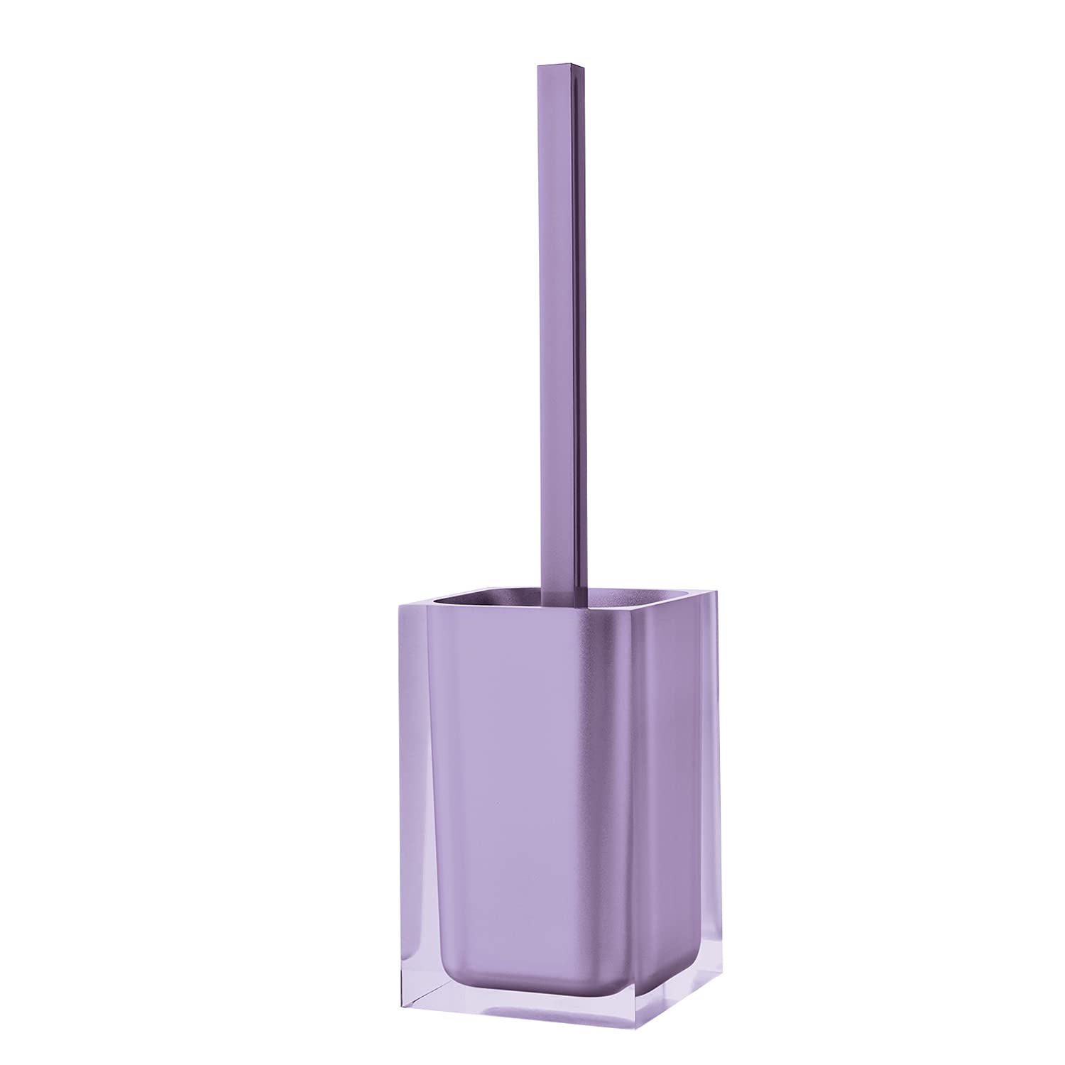 Gedy Lilac Auckland Dimensions And Weight: 37.5 X 9.8 X 9.8 Cm & 0.85 Kg, Made Clear Resin, Toilet Brush Design By R&S, Handmade, 2 Year Warranty, Unica