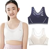 [MIIFIT] スポーツブラ ジュニアブラ ジュニア 下着 綿素材 ブラジャー 小学生 中学生 ジュニアブラ スポーツブラ 高校生 部活 ブラジャー 運動時のユレを軽減通気速乾 涼しい L