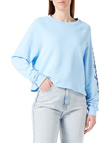 Tommy Hilfiger Damen Sweatshirt Rope Puff Print ohne Kapuze, Blau (Vessel...
