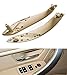Poignées de porte pour série 3, garniture de support de porte intérieure couvercle de sangle de traction pour F30 F31 316 318 320 323 325 328 330 335 (avant, beige)