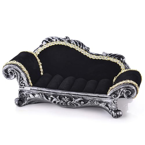 Canapé maison poupée 1:12 taille L, mobilier victorien miniature pour ornement et décoration