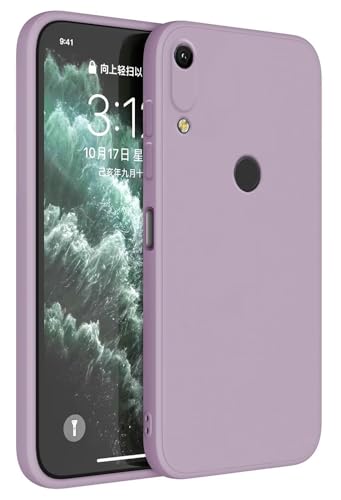 Topme Cover per HUAWEI Y6 2019 / Y6 Pro 2019 / HONOR 8A / Y6S 2019 (6.09' Inches) Custodia Case, Protezione Della Pelle Della Custodia in Silicone Tpu - Erba viola