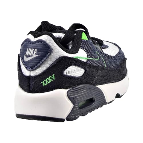 Nike Toddler's Air Max 90 LTR SE 2 Black/Obsidian-Scream Green (DN4378 001) - 74