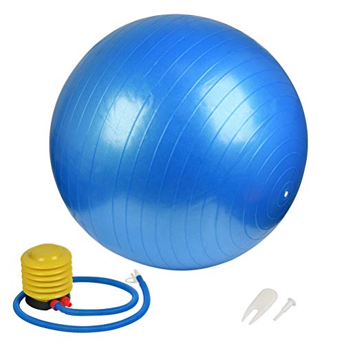 TIMESETL Pelota de Pilates, Fitness, Yoga, Embarazo, Fitball para Ejercicios Gimnasia Pelota de Ejercicio 65CM con Bomba de Aire