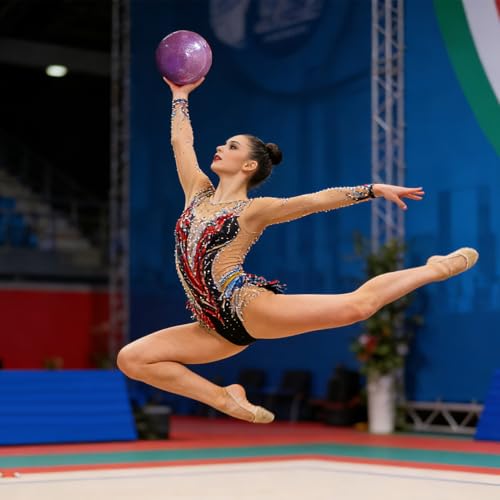 Pelota rítmica elástica de fitness para gimnasia de adolescentes 6