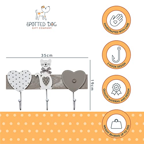 SPOTTED DOG GIFT COMPANY Coat Hooks Wall Mounted Coat Rack - Image 3