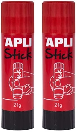 APLI Kids 12146 Pegamento de barra, Rojo, 21 g (Paquete de 2)