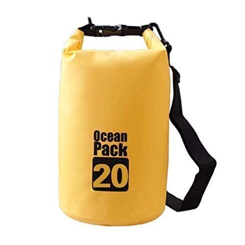 Orrda PVC Waterproof Dry Bag | 20 Liter Ocean Pack Dry Trekking Backpacks Bag for Hiking, Rafting, Swimming, Camping, Drifting, Floating (Multicolor)