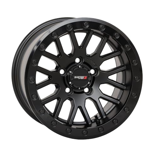 System 3 SB-9 Bdlk 15\" Wheels Matte Black +10mm CFMoto UForce U10 Pro / U10 XL Pro/ZForce Z10 / Z10-4 - Thumbnail 2