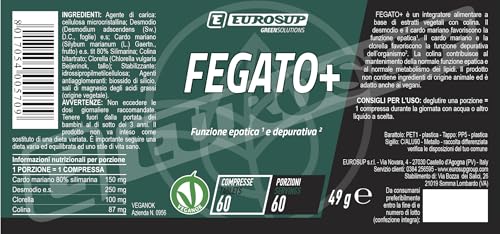 Eurosup Fegato+ - Barattolo Da 60 Compresse Filmate - 2