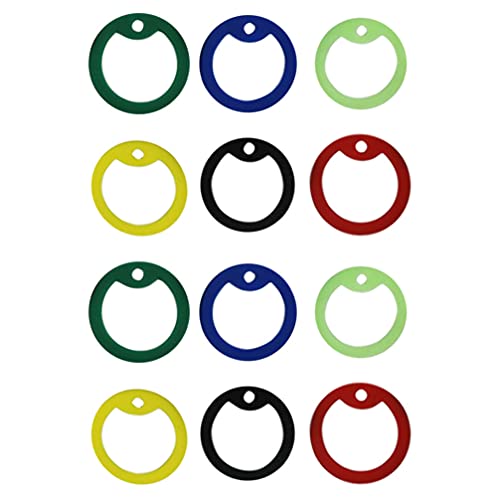 Hundemarke Ring Silikon Hund ID Militärische Erkennungsmarken Gummi 12 Stück Zufällige Farbe