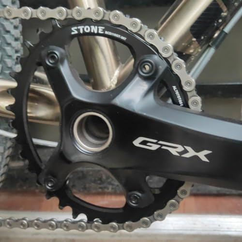 DJC Stone Oval Bike Chainring 110BCD for Shimano Gravel GRX FC RX810 RX600 36T 38 40 42 46 58T 60T Narrow Wide Road Bike Chainwheel