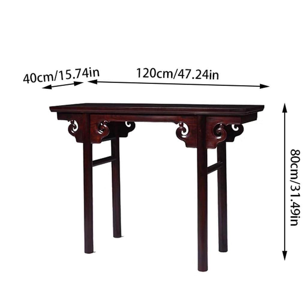 Butsudan Consolle in Legno massello, Tavolo con Statua di Buddha Cinese, Custodia for incenso, Tavolo da Esposizione for Ornamenti (Dimensioni: 47 Pollici) Tavolo dell'altare
