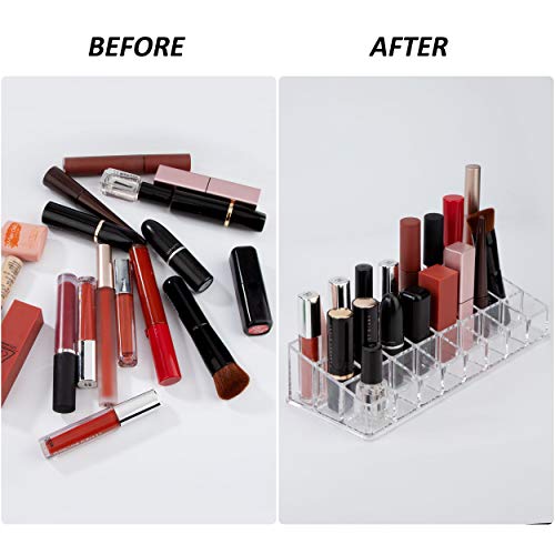 Acryl Lippenstift Organizer Transparente Lippenstift Halter Kosmetik Display Ständer für Kosmetik Aufbewahrung 24 Plätze – Bild 5