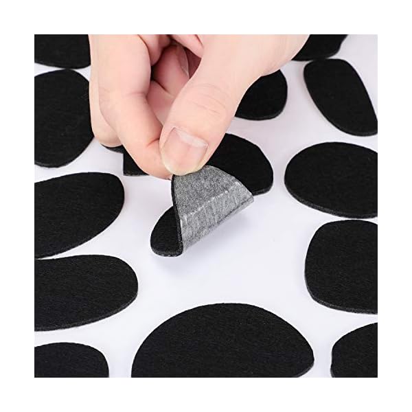 Willbond dalmatian dog ear headband, bow tie, tail set with 4 sheets adhesive felt circles felt pads for halloween diy projects costume party decorations supplies - image 5