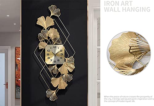 Horloge murale Vision G moderne en métal ciselé de format 17x44 pouces - 6