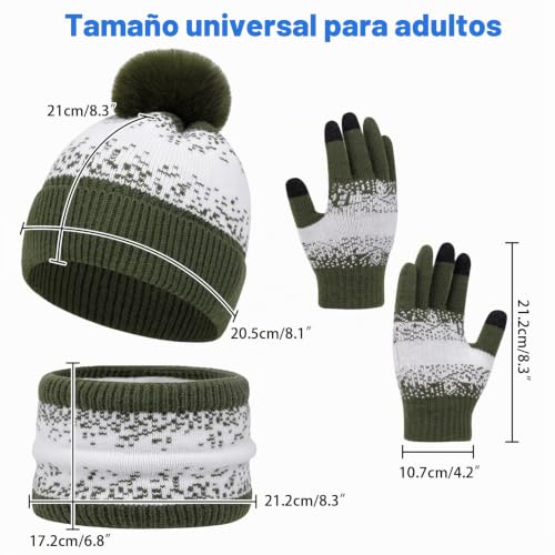 Gorro para mujer y complementos de punto para excursiones y nieve 5