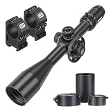 SPINA OPTICS 6-24x50E II Rifle Scopes Primo Focal Plane Riflescope con Red MRAD Precision Tree Reticle e Ombrellone (con supporti da 20 mm)