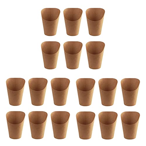 Youbones 300 unidades Disposición Hornear Pastel Huevo Hojaldre Papas Fritas Papas Fritas Snacks Portavasos de papel Kraft 300 ml ()